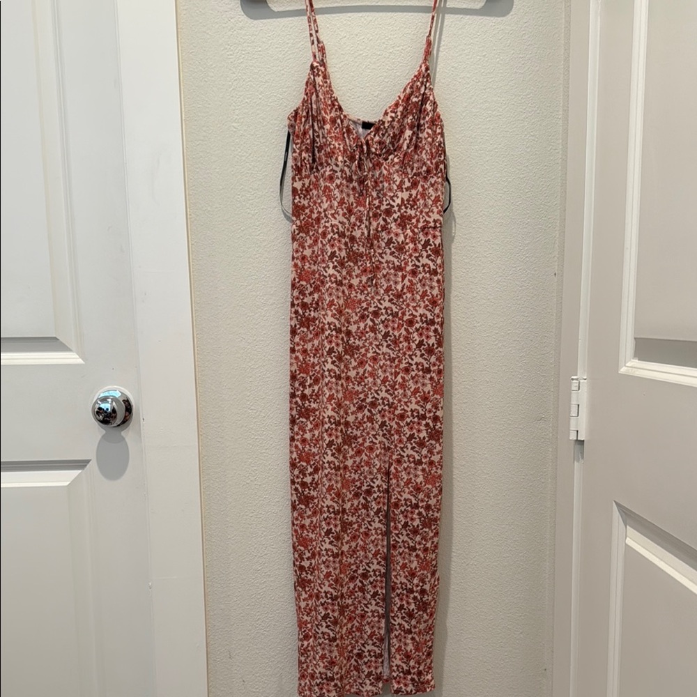 Floral Spaghetti Strap Maxi Dress